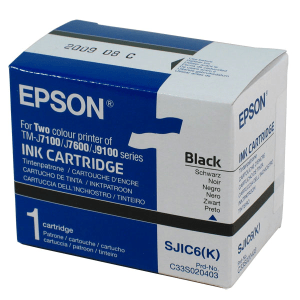 Epson SJIC6 (K) Black ribbon  genuine    
