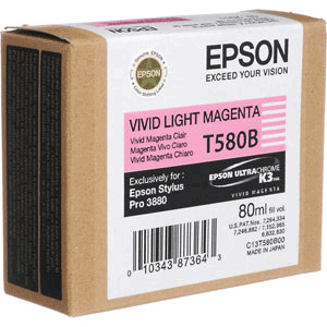 Epson T580B Vivid light magenta genuine ink      