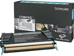 Lexmark C736 Black genuine toner   12000 pages  