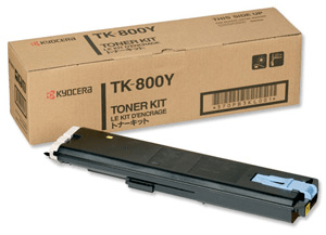 Kyocera Mita TK-800Y Yellow genuine toner   10000 pages  