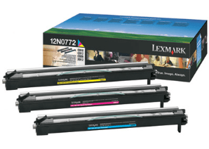 Lexmark C910/C912/C920;X912 Cyan, magenta & yellow 3-Pack genuine photoconductor unit 28000 pages 