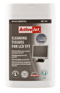 ActiveJet AOC-302 Cleaning tissue for LCD Universal    100 pieces genuine