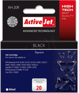 ActiveJet AH-20Bk Black recycled ink      