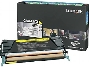 Lexmark C734 Yellow genuine toner   6000 pages  
