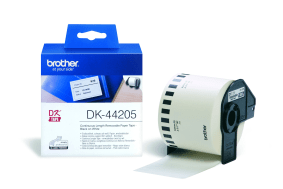 Brother DK44205 62mm     - 2.4"   Black on white QL tape.