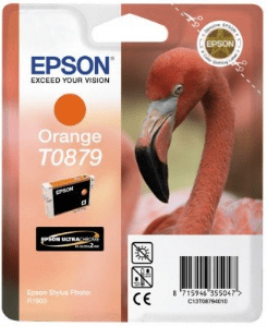 Epson T0879 Orange genuine ink Flamingo     