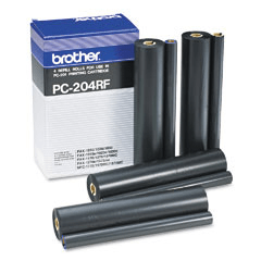 Brother PC204RF Black thermal roll 4 refills genuine 4 x 420 pages  