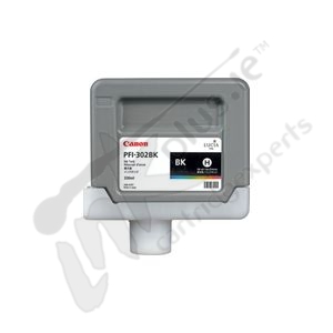 Canon PFI-302Bk Black genuine ink      