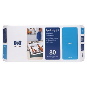 HP 80 Cyan genuine printhead/ cleaner     