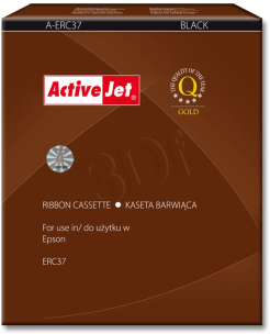 ActiveJet A-ERC37 Black Fabric Ribbons, Dot Matrix Ribbons and Thermal Rolls  generic   1 Ribbon