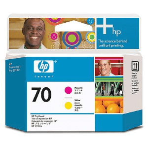 HP 70 Magenta & Yellow genuine printhead     