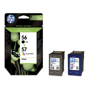 HP 56/ 57 Black & tri-colour genuine value-pack   520 + 500 pages 