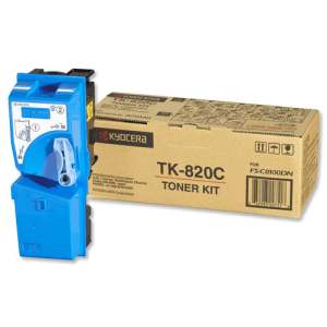 Kyocera Mita TK-820C Cyan genuine toner   7000 pages  