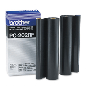 Brother PC202RF Black thermal roll 2 refills genuine 2 x 420 pages  