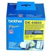 Brother DK44605 62mm     - 2.4"   Black on yellow QL tape.