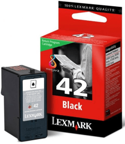 Lexmark 42 Black genuine ink   220 pages  