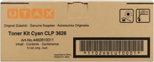 Utax CLP 3626C Cyan genuine toner kit  10000 pages  