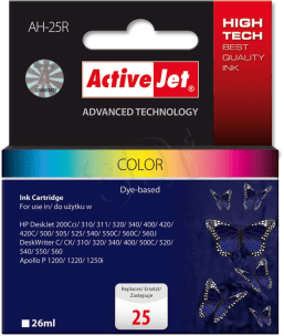ActiveJet AH-25Cr 3-Colour recycled ink      