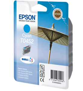 Epson T0452 Cyan genuine ink Parasol  250 pages  