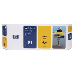 HP 81 Yellow genuine ink      