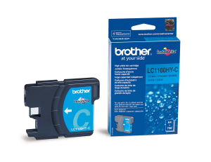 Brother LC1100HYC Cyan genuine ink   750 pages  