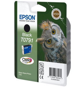 Epson T0791 Owl Black genuine ink *end of life*     