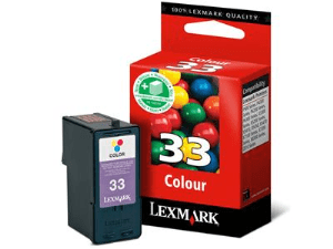 Lexmark 33 3-colour genuine ink   250 pages  