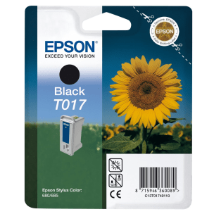 Epson T017 Black genuine ink Sunflower  600 pages  