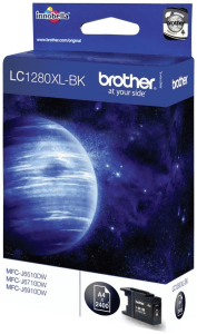 Brother LC1280XLBk Black genuine ink   2400 pages  