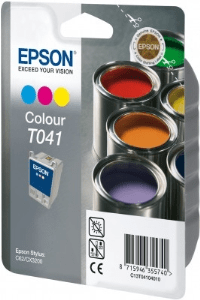 Epson T041 3-colour genuine ink Paintpots  300 pages  