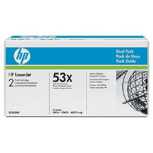 53XD toner dual pack  HP genuine  Black 2 x 7000 pages 