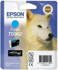 Epson T0962 Cyan genuine ink Wolf     