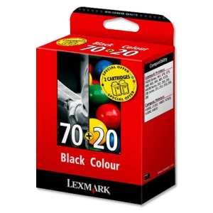 Lexmark 20/ 70 Black & 3-colour genuine value-pack   600 + 450 pages 