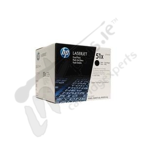 51XD toner dual pack  HP genuine  Black 2 x 13000 pages 