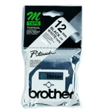 Brother M-K231BZ 12mm     - 0.5" Black on white P-Touch tape.