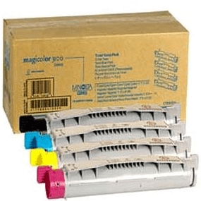 Konica Minolta 1710504-001 Black + Cyan, magenta & yellow genuine toner 3-pack   8500 + 3 x 6000 pages  