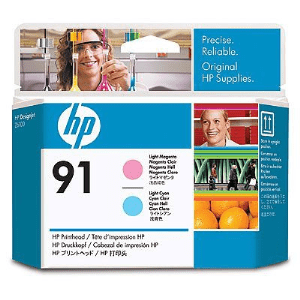 HP 91 Light cyan & Light magenta genuine printhead     