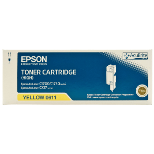 Epson 0611 Yellow genuine toner   1400 pages  