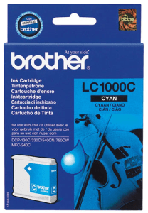 Brother LC1000C Cyan genuine ink   400 pages  