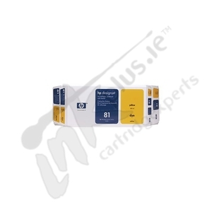 HP 81 Yellow genuine printhead/ cleaner     