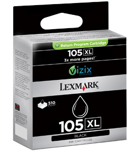 Lexmark 105XL Black genuine ink   510 pages  