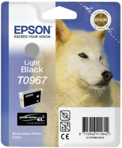 Epson T0967 Light black genuine ink Wolf     