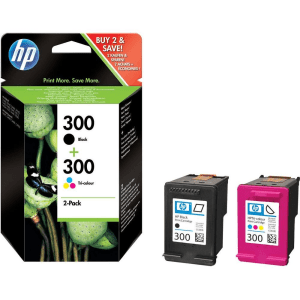 HP 300 Black & tri-colour genuine value-pack   200 + 165 pages 