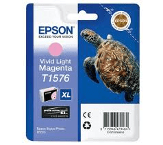 Epson T1576 Vivid Light magenta genuine ink Turtle     