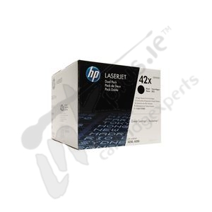42XD toner dual pack  HP genuine  Black 2 x 20000 pages 