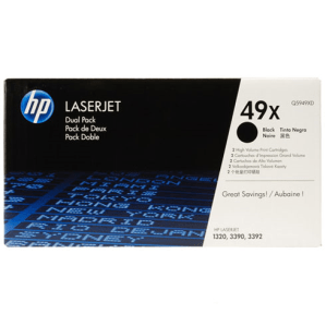 49XD toner dual pack  HP genuine  Black 2 x 6000 pages 