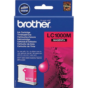 Brother LC1000M Magenta genuine ink   400 pages  