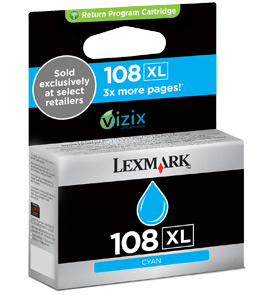 Lexmark 108XL Cyan genuine ink Not available  600 pages  