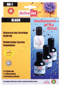 ActiveJet UK-1 Black generic Inkjet Cartridges and Ink Tanks      