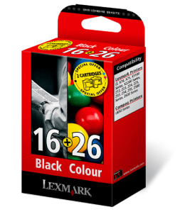 Lexmark 16/ 26 Black & 3-colour genuine value-pack   335 + 290 pages 